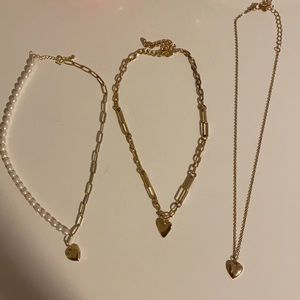 HEART NECKLACE BUNDLE (3)